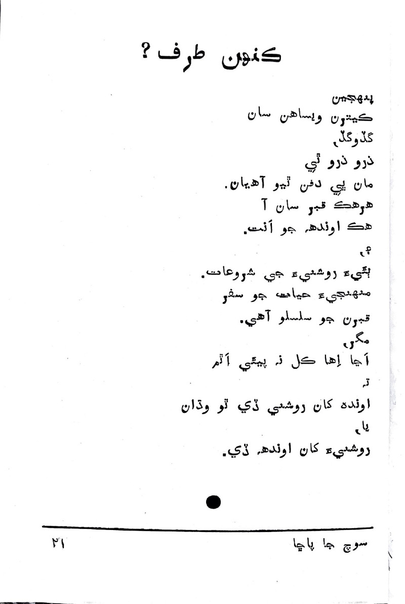 Soch Ja Pacchha (New Poetry) - Page no 22