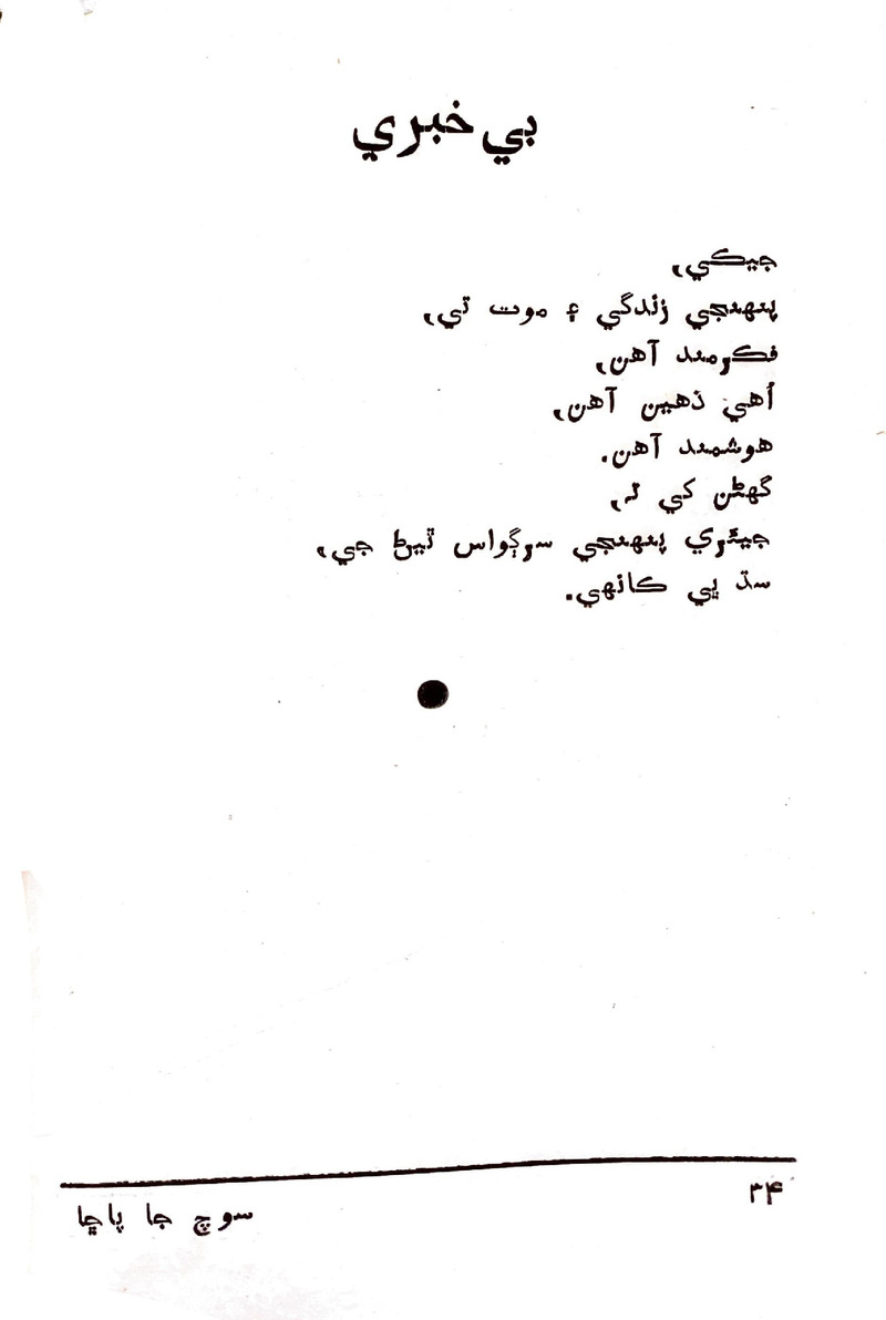 Soch Ja Pacchha (New Poetry) - Page no 35