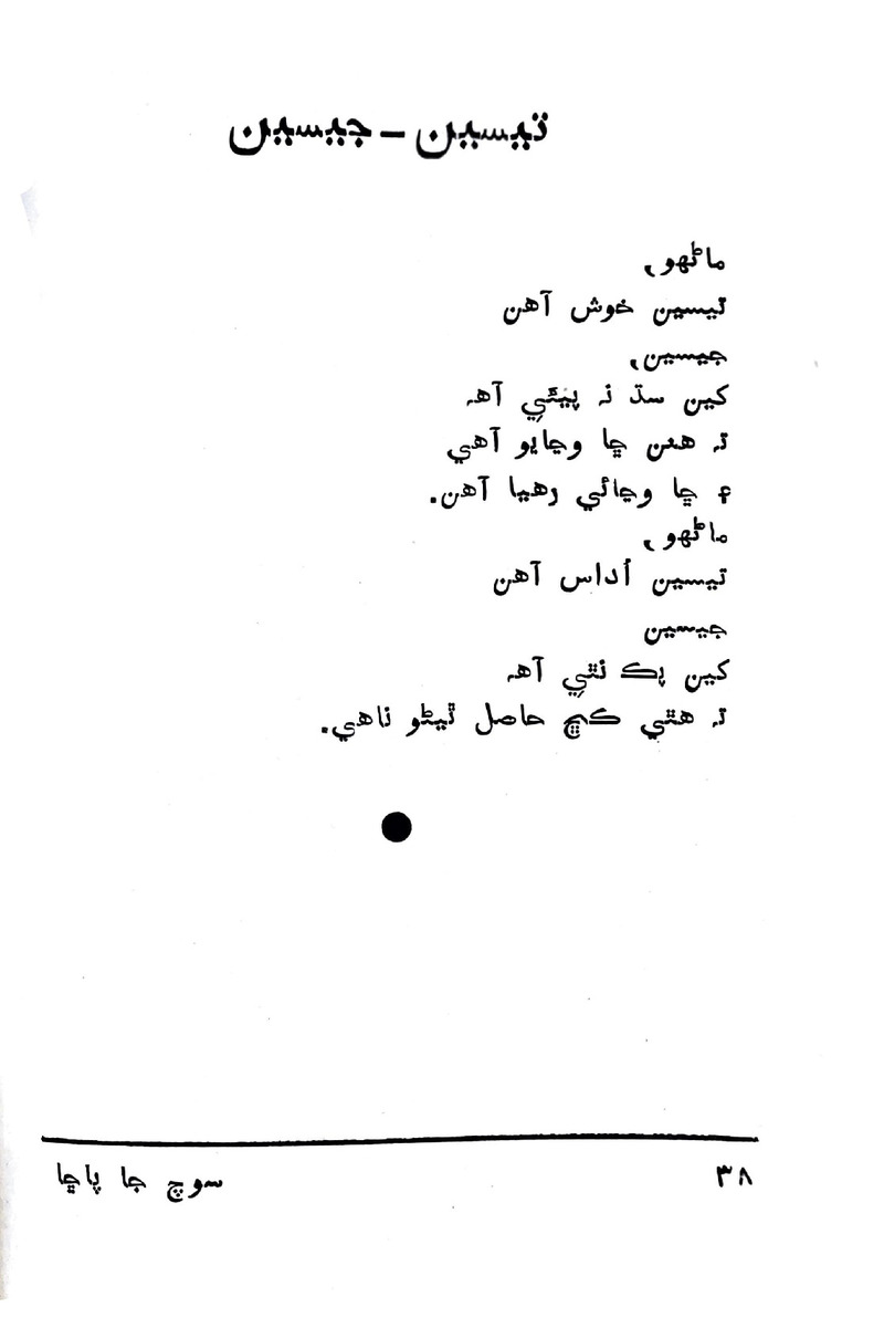 Soch Ja Pacchha (New Poetry) - Page no 39