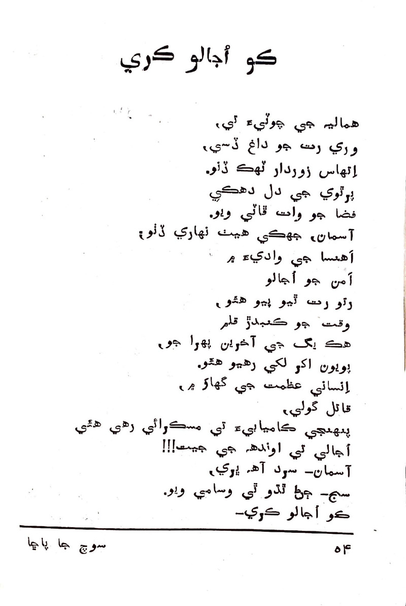 Soch Ja Pacchha (New Poetry) - Page no 55