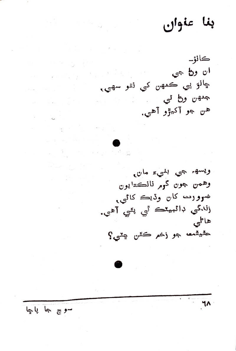 Soch Ja Pacchha (New Poetry) - Page no 69