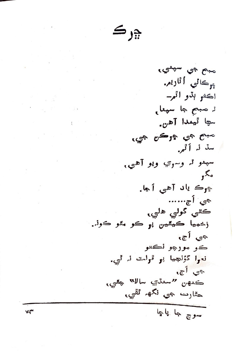 Soch Ja Pacchha (New Poetry) - Page no 74