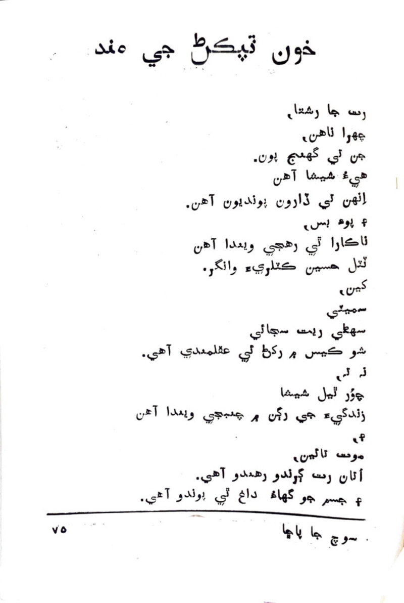 Soch Ja Pacchha (New Poetry) - Page no 76