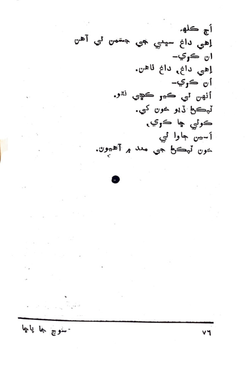 Soch Ja Pacchha (New Poetry) - Page no 77