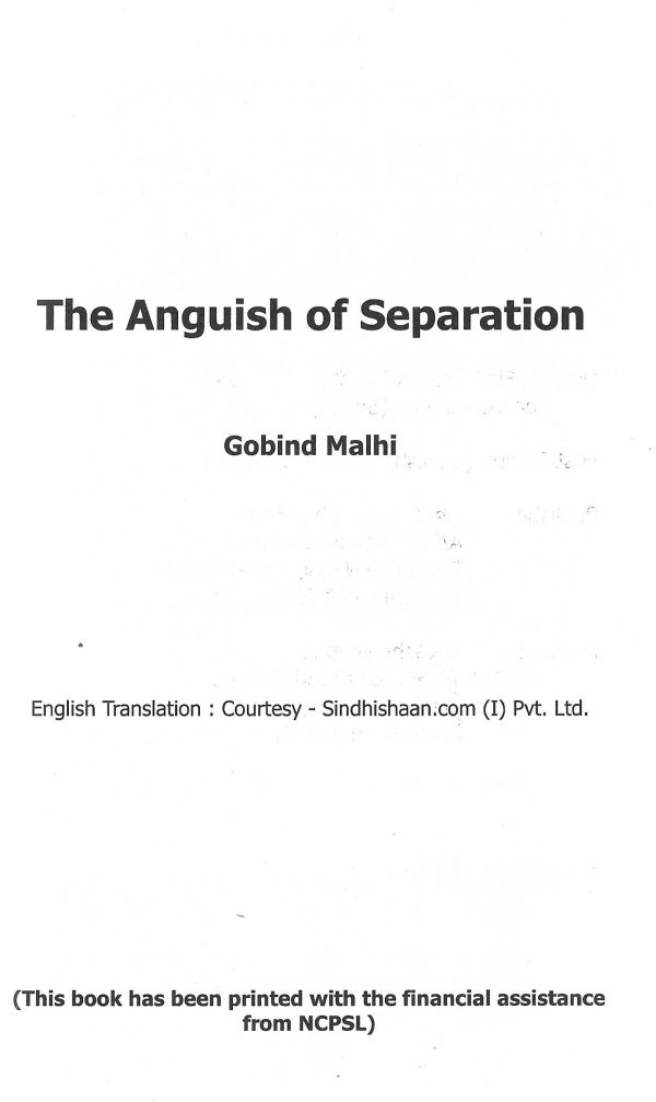 The Anguish of Separation - Page no 2